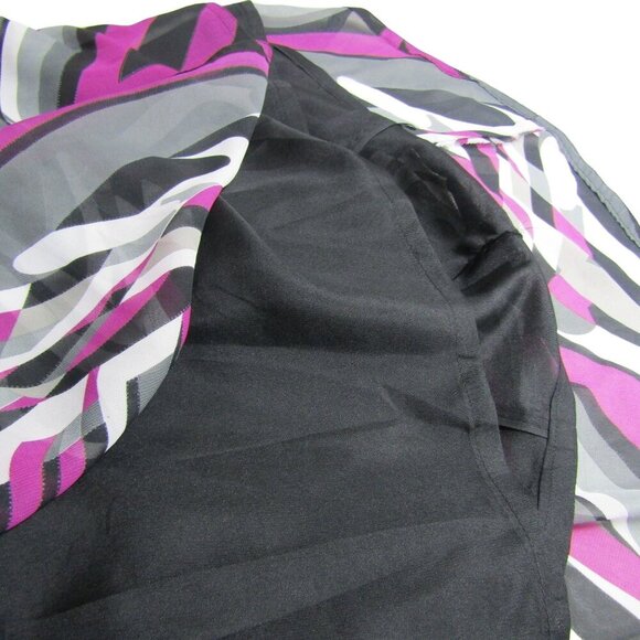 VTG 70s Groovy M L  Mod Psychedelic WHIMSIGOTH Hippie Witchy Midi Purple Dress - Picture 10 of 11